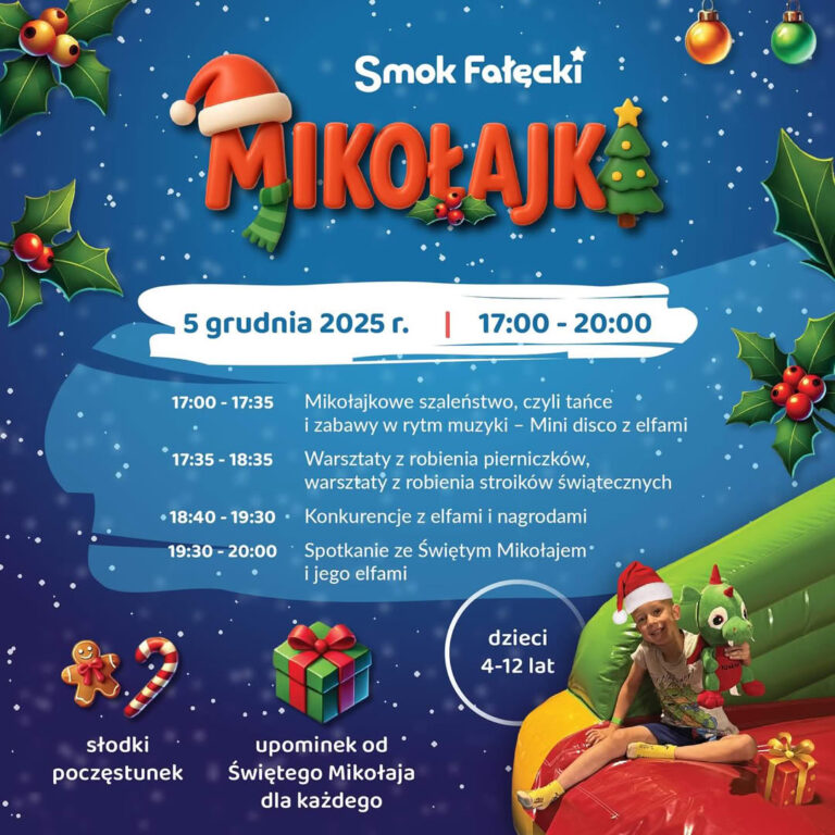Mikołajkowy Event w Parku Rozrywki Smok Fałęcki