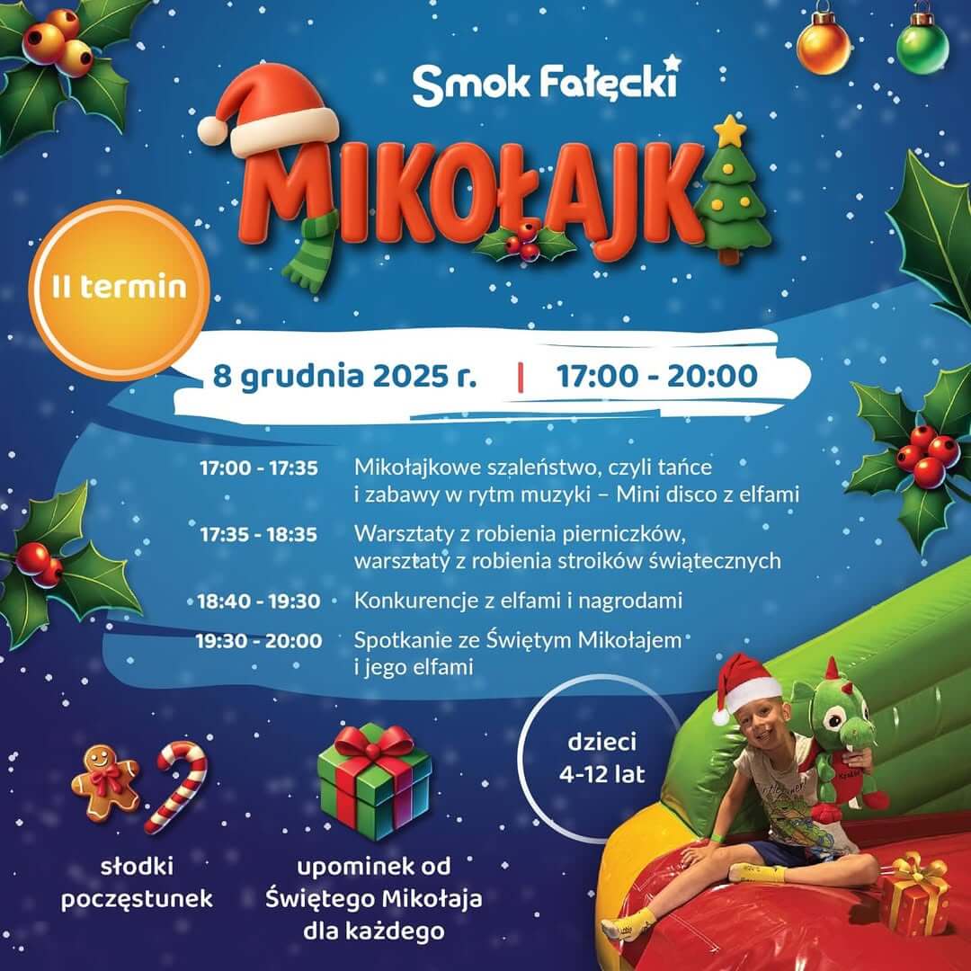 Oferta na mikołajki w sali zabaw w Krakowie